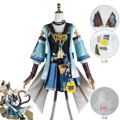 Mub- Genshin Impact Kirara Cosplay Kostume Sød Pige Outfit Uniform Halloween Fest Kostumer til Kvinder AS Picture L