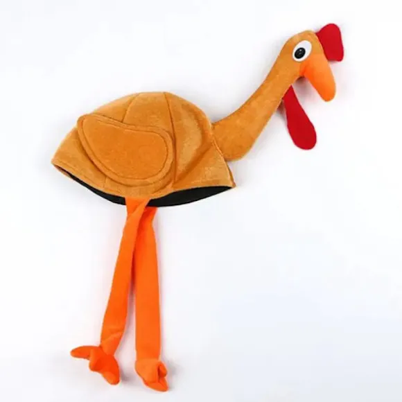 Mub- Halloween Engros Masquerade Dyr Kalkun Cosplay Trick Hat Karneval Fest Thanksgiving Kalkun 4 4 One Size
