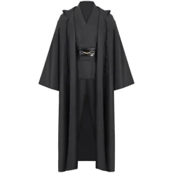 Mub- Obi wan Kenobi Premium Quality Cosplay Kostume Brun Jedi Kappe fra Star the Wars til Lightsaber Dueling Brown 2 XL