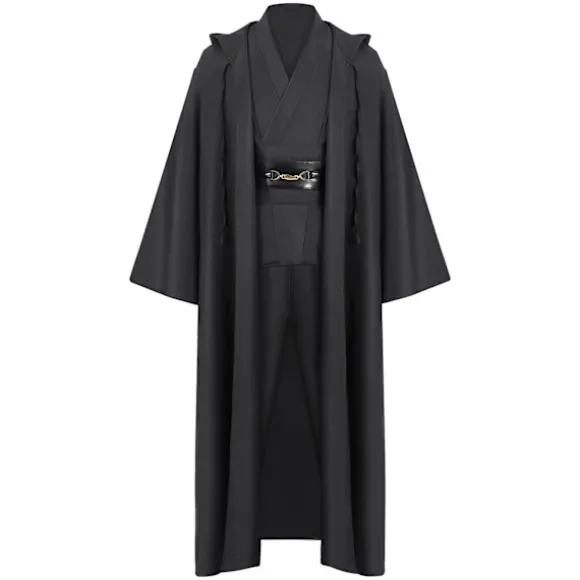 Mub- Obi wan Kenobi Premium Quality Cosplay Kostume Brun Jedi Kappe fra Star the Wars til Lightsaber Dueling Brown 2 XL