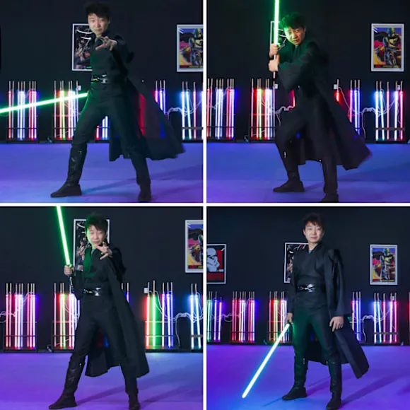 Mub- Obi wan Kenobi Premium Quality Cosplay Kostume Brun Jedi Kappe fra Star the Wars til Lightsaber Dueling Brown 2 XL