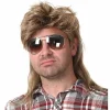 Mullet-Paryk til Mænd 80'er Kostumer Fancy Party Tilbehør Cosplay Paryk (Lysebrun)