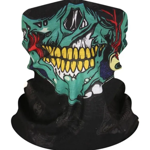 Multifarvet Skelet Maske / Halstørklæde / Tørklæde | Halloween - Skeleton Mask Multicolor