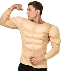 Muskeldragt til mænd Tunika Halloween kostume