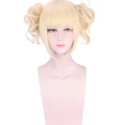 My Hero Academia Toga Himiko cosplay anime paryk delt tiger clips mælkeagtig blond hovedbeklædning