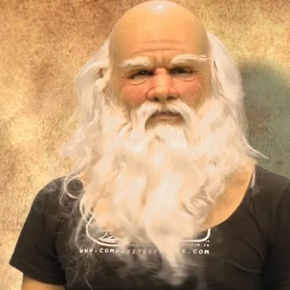 My Old Man Christmas Holiday Funny Mask Blød Julemand Voksen