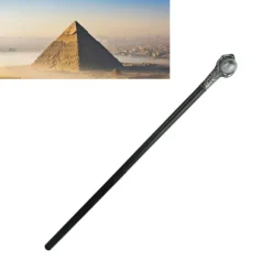 Mystisk Farao Tilbehør Antik Egyptisk Stil Stave Scepter Kostume Tilbehør Rekvisit til Halloween Klæd-Ud Fester Sølv Klo