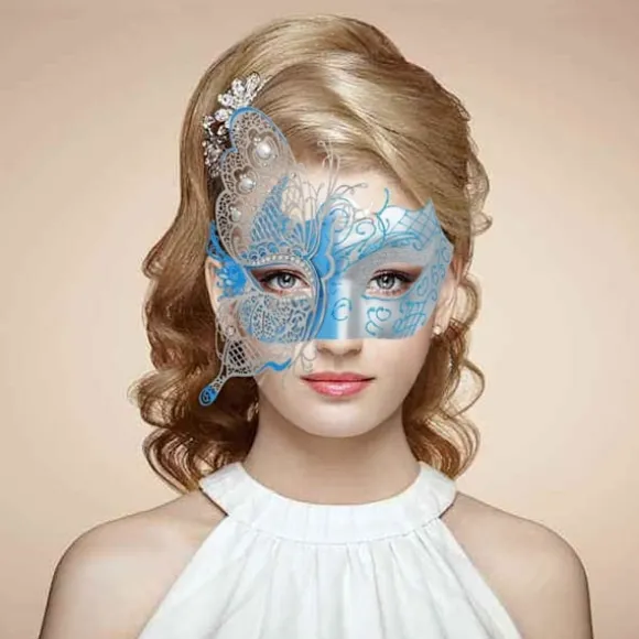 Mystisk Venetiansk Sommerfugl Dame Maskerade Halloween Fest Maske Aften Galla Maskebal Bar Kostume Tilbehør