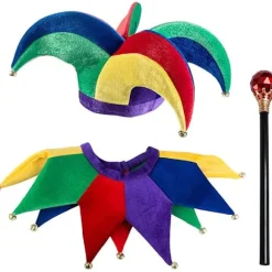 Narrekostume - Hat - Jester Clown Kostume - Kongens Nar