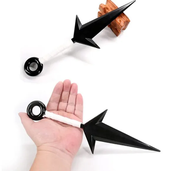 Naruto Kakashi Kunai Sæt Cosplay Rekvisitter Halloween Karneval Anime Kunai Legetøj Ninja Tema Fest Kostume Tilbehør White