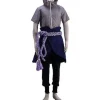 Naruto Shippuden Uchiha Sasuke Cosplay Kostume Anime Sæt Halloween Fest Karneval Maskerade