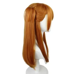 Neon Genesis Evangelion paryk Asuka cos paryk grænseoverskridende orange dobbelt hestehale tigermundclips paryk-tfrf