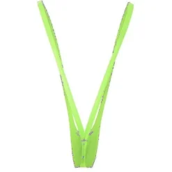 Neon Grøn Borat Mankini til Mænd - Ekspert i Grænseoverskridende E-handel (FMY)
