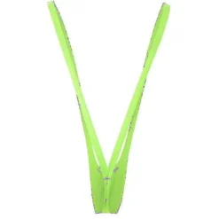 Neongrøn Borat Mankini til mænd - Grænseoverskridende e-handelsekspert (FMY)-XS