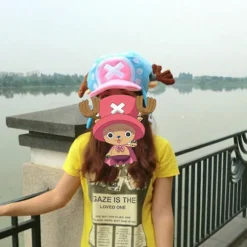 Ny Anime Tony Chopper Kasket Cosplay Plys Vinterhat Gave Lyseblå HFMQV.x One Size