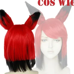 Ny Hazbin Cosplay Hotel ALASTOR Cosplay Parykker Hår Rekvisitter Halloween Karneval