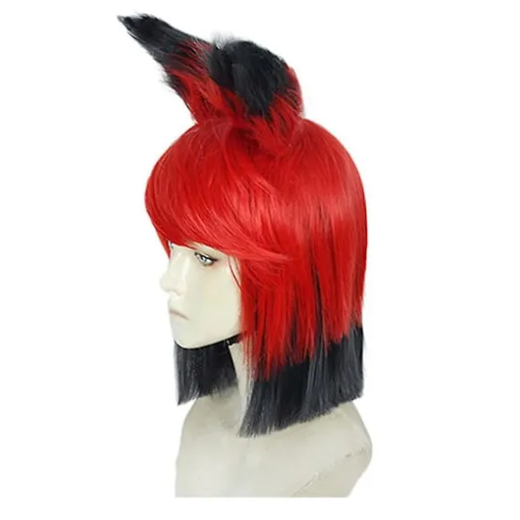 Ny Hazbin Cosplay Hotel ALASTOR Cosplay Parykker Hår Rekvisitter Halloween Karneval