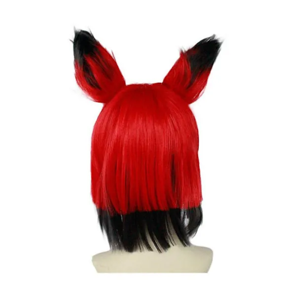 Ny Hazbin Cosplay Hotel ALASTOR Cosplay Parykker Hår Rekvisitter Halloween Karneval
