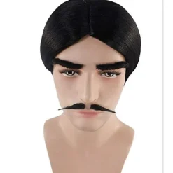 Ny musikalsk dramaparyk Gomez Addams Syntetiske hårparykker ES13428-FF-