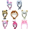 Ny stil krammedyr beanie superblød varm hue med øreklapper fluffy cosplay kostume flere stilarter vinterhue rosa får pink sheep