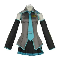 Ny Trend Vorallme Hatsune Miku Kostume C Kostumesæt Til Cosplay Piger blå blue XXL