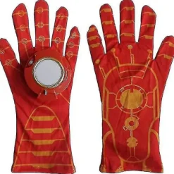 Nye Iron Man Maske Handske Kappe Skjold Sæt med Lys til Fest _y Handsker 2 Sæt