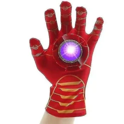 Nye Iron Man Maske Handske Kappe Skjold Sæt med Lys til Fest _y Handsker 2 Sæt