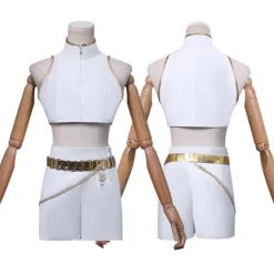 Nyt KPop Demon Hunters Cosplay Kostumesæt - Rumi Mira Zoey Halloween Fest Maskerade til Kvinder, Hvid Rumi Uden Paryk M Adults Rumi Without Wig