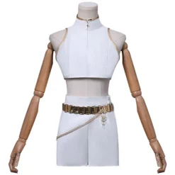 Nyt KPop Demon Hunters Cosplay Kostumesæt - Rumi Mira Zoey Halloween Fest Maskerade til Kvinder, Hvid Rumi Uden Paryk M Adults Rumi Without Wig