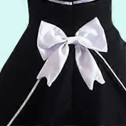 Nyt Kvinders Anime Cosplay Fransk Forklæde Pige Fancy Dress Kostume S-XXXL (Gratis Pink)