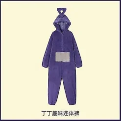 Nyt Teletubbies-kostume til voksne Lala Tinky Winky Onesies Cosplay Julepyjamas Pyjamas Halloween Dyre-natdragt Jumpsuit Tinky Winky Costume Adult S | Fyndiq