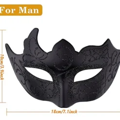 Ocean Couple Venetiansk Maske Maskerademaske Kvinde Blonder Venetiansk Ma