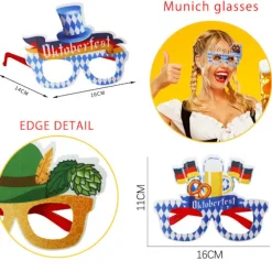 Oktoberfest Briller Festpynt Fotorekvisitter Oktoberfest