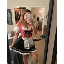 Oktoberfestdragt til damer, München ABE-kostume - Størrelse XL