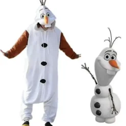 Olaf Frozen Voksen Snemand Kostume Kigurumi Pyjamas Ozq Høj Kvalitet [FW S S