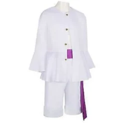 One Piece Luffy Cos Suit Solgud Nika Luffy Awakening Kostume Halloween Party Sæt (2XL)
