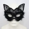 One Piece Sort Maske Masquerade Maske Blonder Sexet Kvinde