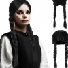 Onsdag Paryk med Fletninger - Addams