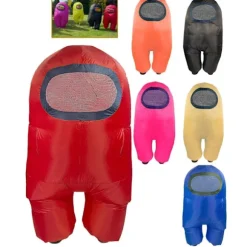 Oppustelig Among Us Kostume Toikido Yume Cosplay Halloween Boguge Blæs Op ..+ Orange-FF- Orange{FY} Orange Adult For 150-190cm
