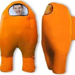 Oppustelig Among Us-dragt Toikido Yume Cosplay Halloween Boguge Blæs Op ..+ Orange{Fyn10} Orange-FF- Orange Børn Til 135-150cm Orange Kids For 135-150cm | Fyndiq