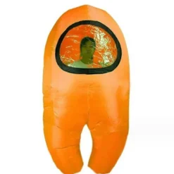 Oppustelig Among Us-dragt Toikido Yume Cosplay Halloween Boguge Blæs Op ..+ Orange{Fyn10} Orange-FF- Orange Børn Til 135-150cm Orange Kids For 135-150cm | Fyndiq