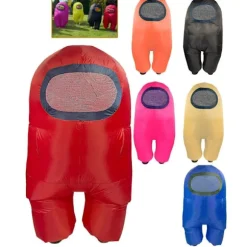 Oppustelig Among Us-dragt Toikido Yume Cosplay Halloween Boguge Blæs Op ..+ Orange{Fyn10} Orange-FF- Orange Børn Til 135-150cm Orange Kids For 135-150cm | Fyndiq