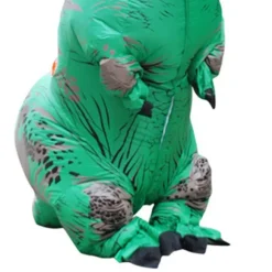 Oppustelig Dinosaur Kostume Cosplay Maskerade Halloween Børn grøn voksen grøn barn grøn barn-FA- børn kids green