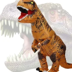 Oppustelig dinosaurkostume til voksne