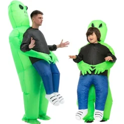Oppustelig dragt juleforestilling kostume Halloween kostume alien voksenstørrelse alien kostume alien - Perfekt rumvæsen rumvæsen extraterrestrial Adult size | Fyndiq