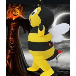 Oppustelig dragt til voksne, oppustelige kostumer til mænd og kvinder, bi-kostume, heldækkende bi-kostumer, jul, Halloween, oppustelige kostumer