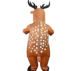 Oppustelig elgdragt til mænd, oppustelig elgkostume, oppustelig fancy rensdyr jumpsuit