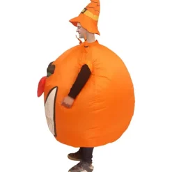 Oppustelig Græskarkostume Sjov Luftblæser Kostume Jumpsuit Fancy Dress Cosplay Halloween Julekostume Voksenstørrelse
