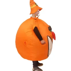 Oppustelig Græskarkostume Sjov Luftblæser Kostume Jumpsuit Fancy Dress Cosplay Halloween Julekostume Voksenstørrelse
