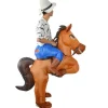Oppustelig Heste Ridningskostume Cowboy på Hest Udklædning Sjov Nyhed Udklædningsfest Tøj Hale hest_xx